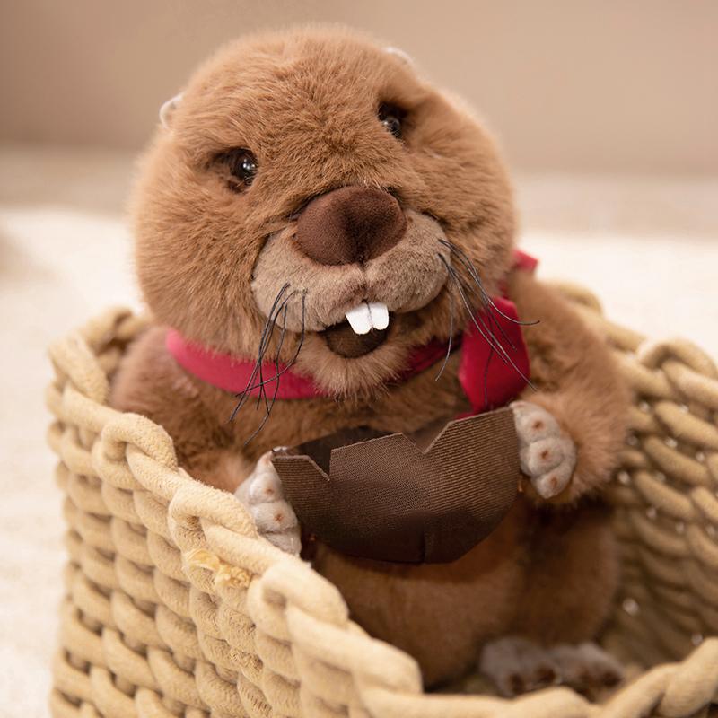 Cartoon Hot Selling Marmot Plush Doll Cute Nezha Beaver Marmot Animal Stuffed Toy Home Decoration Gift For Boys And Girls