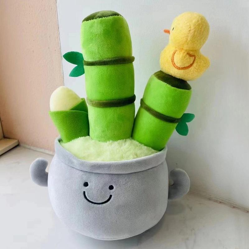 Kreativer Geldbaum Topfpflanzenpuppe Plüschtier Kiefernpuppe Geschenk Schlafzimmer Ornament Anhänger