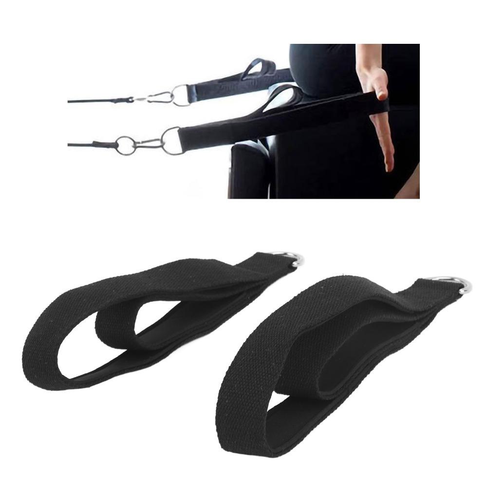 2PCS D-Ring Pilates Double Loop Straps Soft Padded Workout Straps Pilates Straps Yoga Exercise