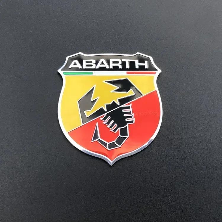 

3D Aluminum Emblem Sticker Car Rear Trunk Fender Badge Decals for 500 124 Punto Ducato Palio Bravo Accessories
