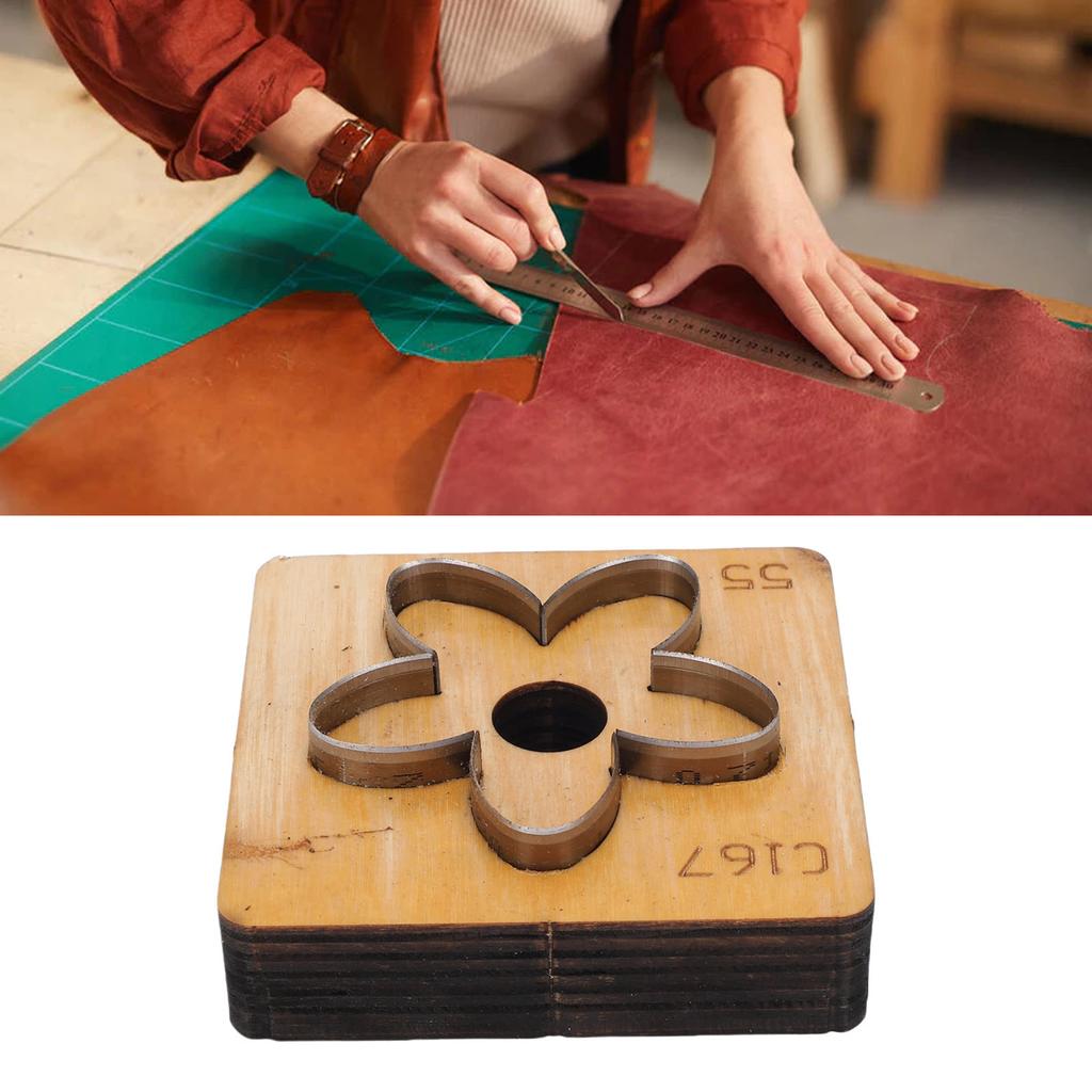 Matriță de tăiat piele în formă de floare Metal Artizanat din piele Artă pe hârtie Cutter Matriță de perforat Instrument de meșteșugărit