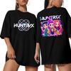 Kpop Korean Wave Witch Hunt Printed T-shirt Round Neck Top Short Sleeve 5982