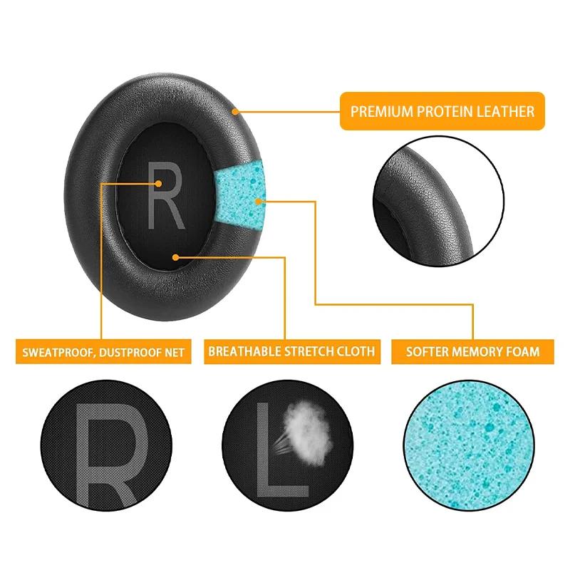 Replacement Ear Pads For BOSE 700 NC700 HeadphonesIce Silk Cloth Earpads High Quality Foam Pad Earphone Cord Headset Parts