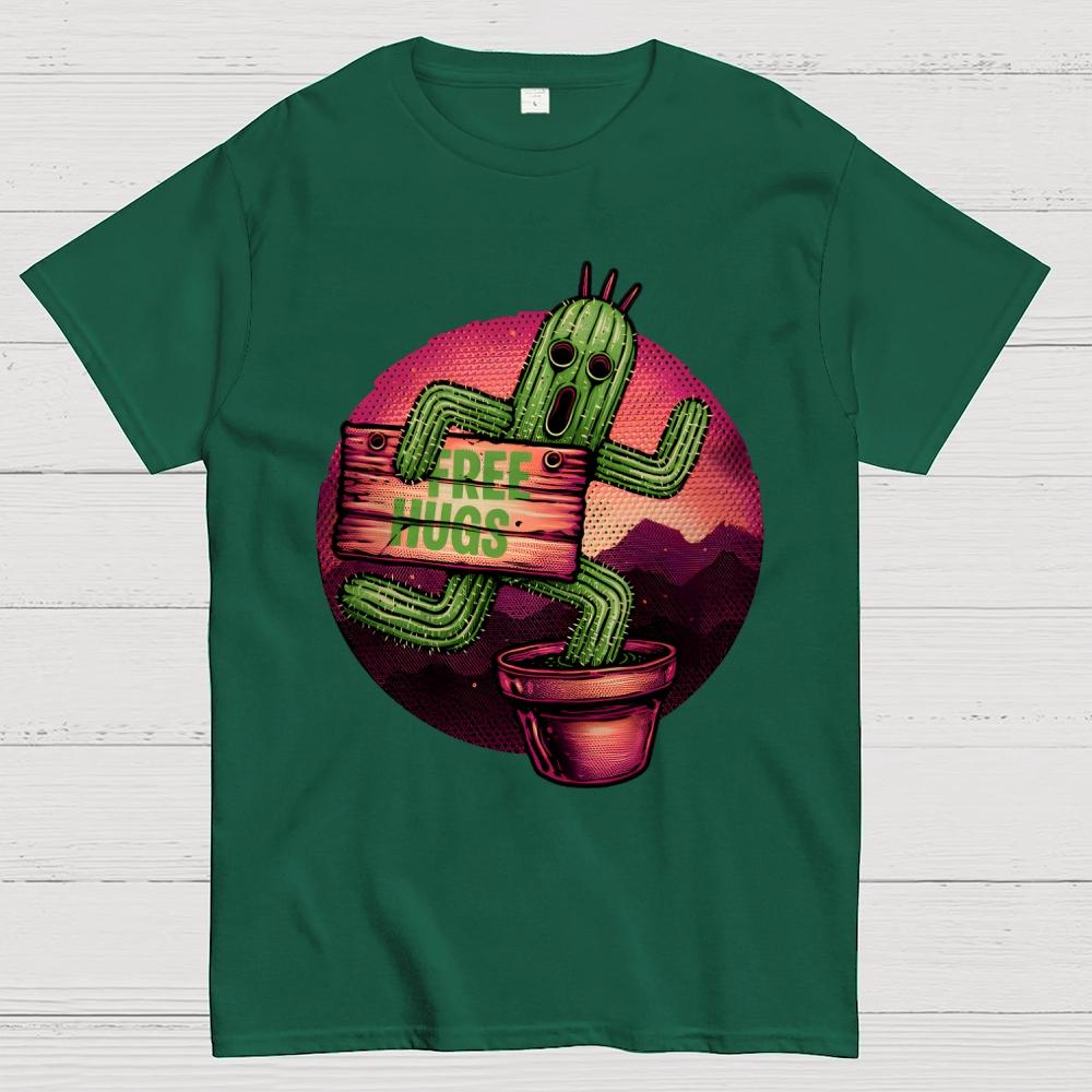 Huggable Cactus Cotton Summer Casual Cool Loose T-Shirt
