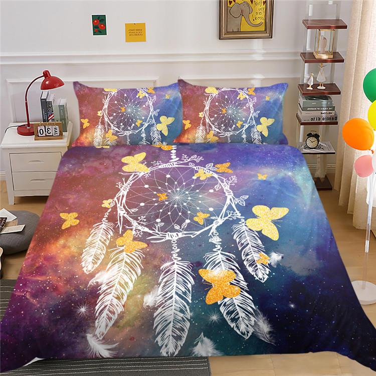 Polyester Bedding Two Or Three-Piece Butterfly Digital Printing