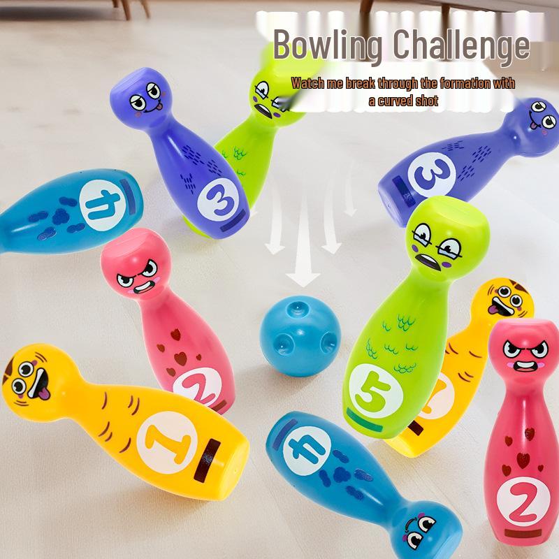 Kids' Stacking Bowling Numbers Toy - Indoor/Outdoor Sports & Learning