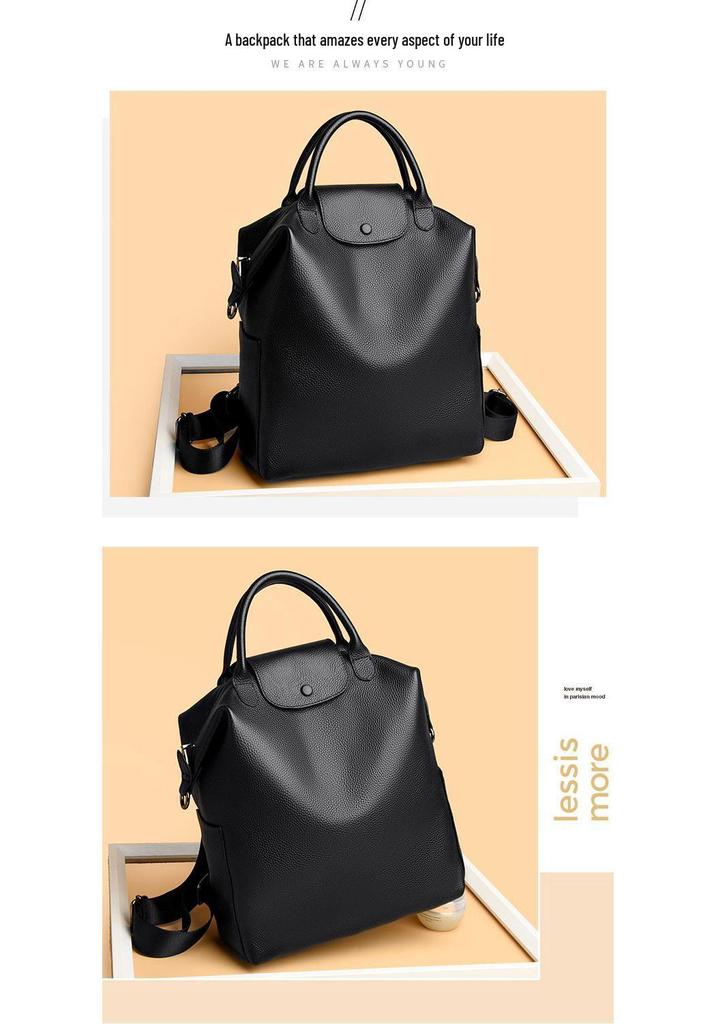 2026 High-End Genuine Leather Backpack: Large Capacity, Casual Travel, Versatile Fashion