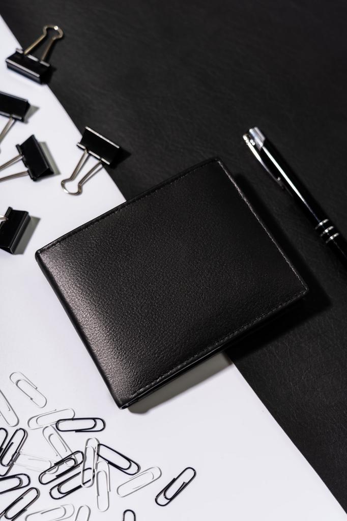 Men's Leather Wallet N992-SPDM-BOX-3289 Black