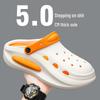 2025 Men's and Women's Outdoor Non-Slip Breathable Sandals: Height-Boosting, Soft Sole, Casual Summer Slippers.