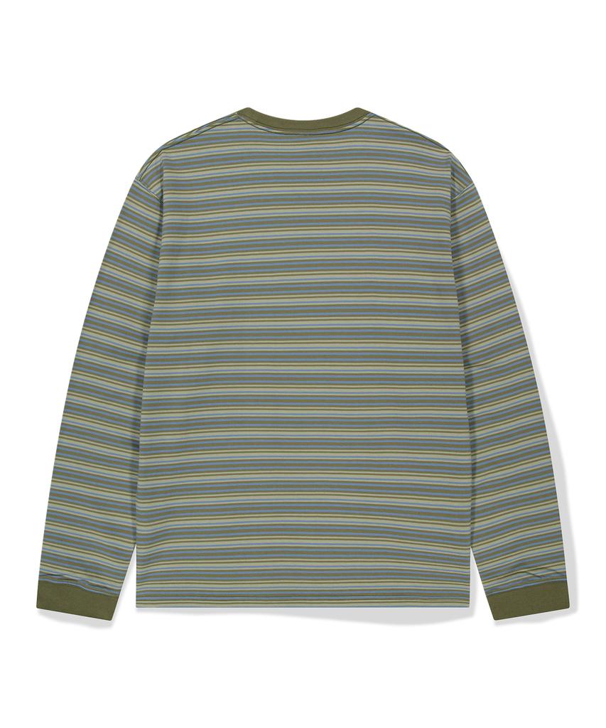 WKNDRS Multi-Striped Ls T-Shirt (L.Khaki)