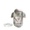 Autumn/Winter Pet Striped Bottom Shirt Cute Hat Set Teddy Cat Hoodie Dog Clothes for Small Dogs Puppy Clothes