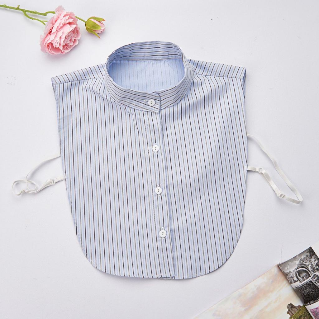 Mens Striped Formal Suit Fake Collar for Women Lapel Shirt Detachable Collar Sweater Suits Removable False Collar Neck Ties