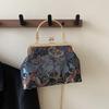 Seidenstickerei Patchwork Natial Style Umhängetaschen Fashi Verschluss Einfache Damen Handtaschen 2026 Süße Taschen für Damen