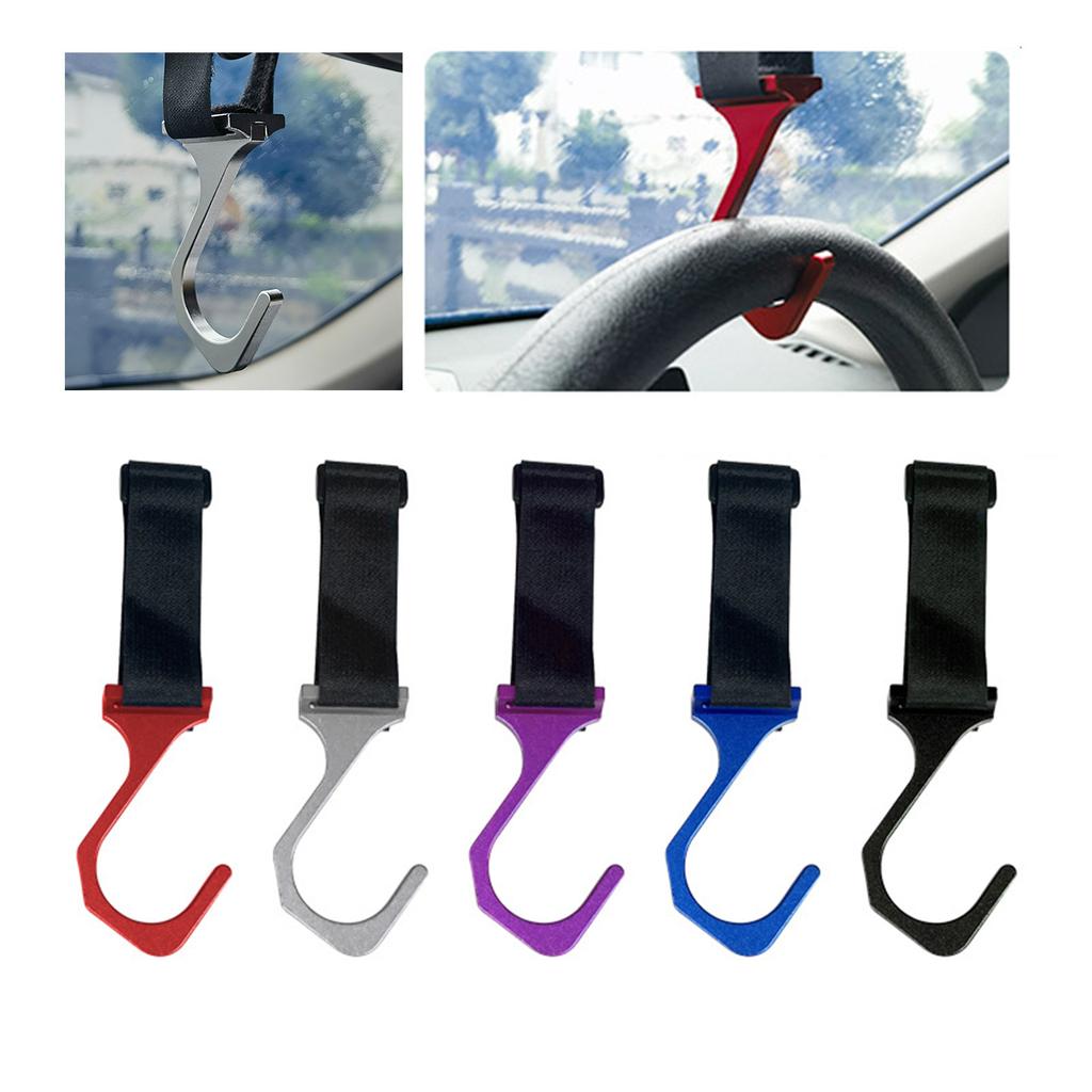 Quick Release Steering Wheel Hub Adapter Detachable Hook Secure Antitheft Suitable for Competitive Car Nylon + Aluminum