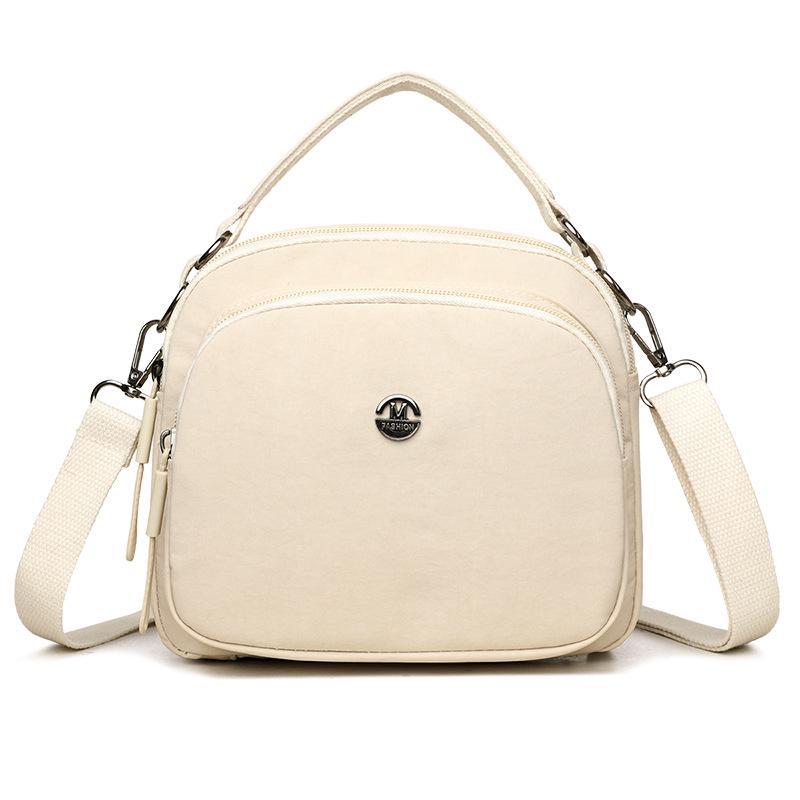 2025 Nylon Multifunctional Shoulder Bag - Solid Color Crossbody Handbag