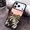 Monstera Flower Tropical Green Leaves Phone Case for iPhone 17 16 15 Pro Max Air 14 13 12 11 Plus Shockproof Capa Cover
