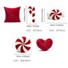 1pc Christmas Limited Edition Shaped Candy, Cane, Windmill Cushion Cover, Holiday Decoration, Gift Pillowcase chair cushion