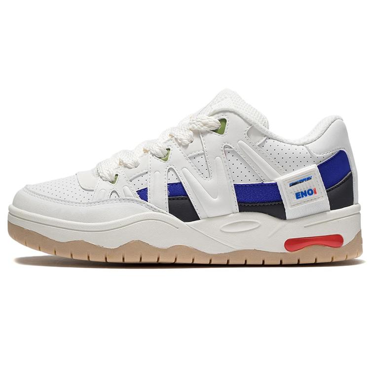 

New LiNing Yufeng Anti-Slip And Wear-Resistant Lightweight Low-Top Skateboard Shoes Women s White Blue AGCS174-1 38