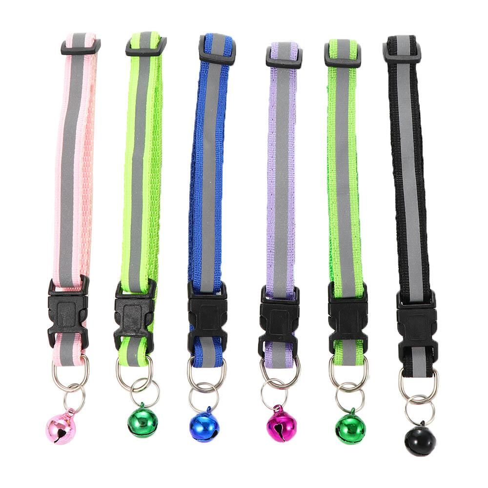 Haustierhalsband Katze Hund Reflektierendes Halsband Blinkendes Leuchtendes Nylon Nachtleinen Tierzubehör