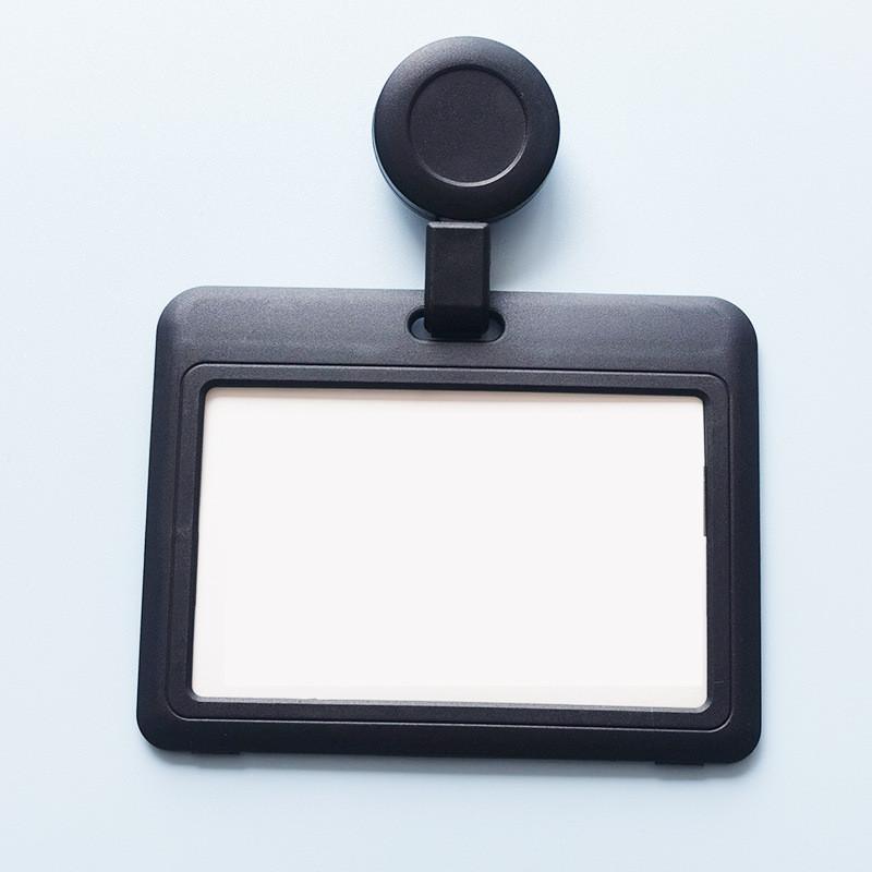 Hard Plastic Card Case With Clip Retractable Double Side Employee Office School Factory Name Card ID Badge Holder License Pass