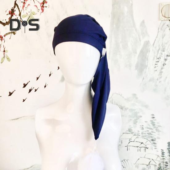 Unisex-Schlafmütze mit Bommel, verstellbar, einfarbig, elastisches Design, Thermomütze für kaltes Wetter, Herbst- und Wintermütze