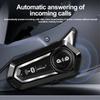 Motorcycle Helmet Intercom Bluetooth Headset BT 5.3 Hands Free Call Wireless Noise Reduction Waterproof 2 Rider 300M Interphone