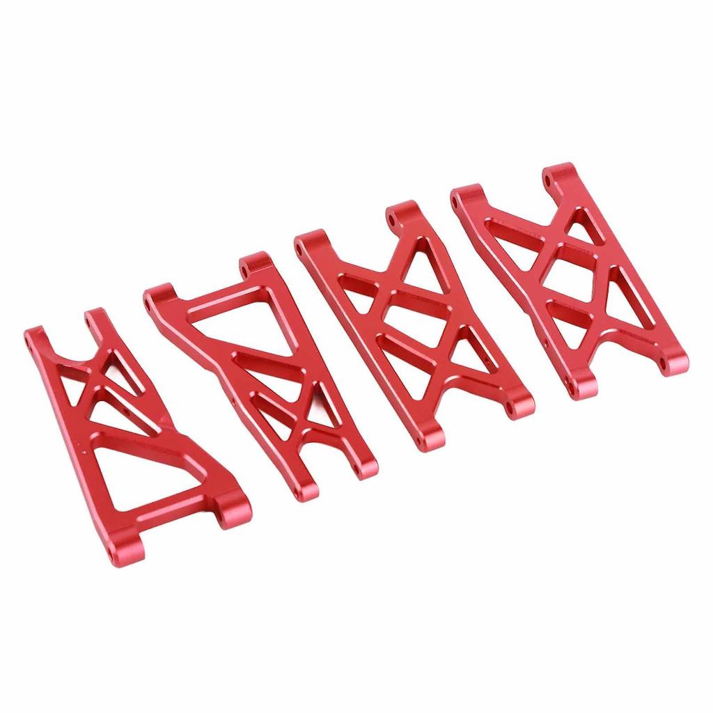 Front and Rear Suspension Arm Aluminum Alloy RC Swing Arms for ARRMA Senton 1/10 RC CarRed