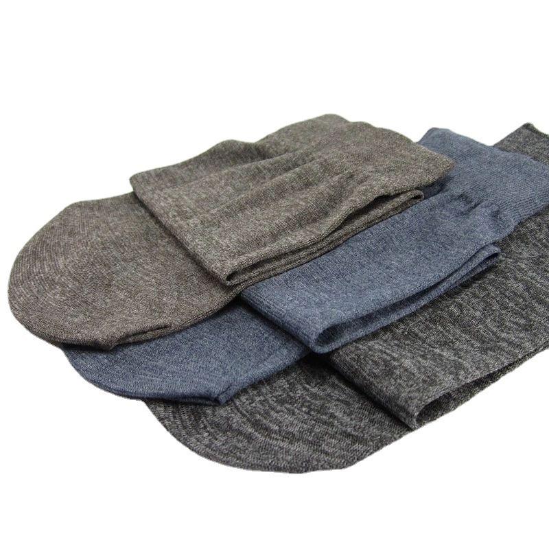 10 Pairs of Summer Men's Thin Business Sweat-absorbent Medium Spaghetti Socks Pair of Socks Mercerised Cotton Socks for Men