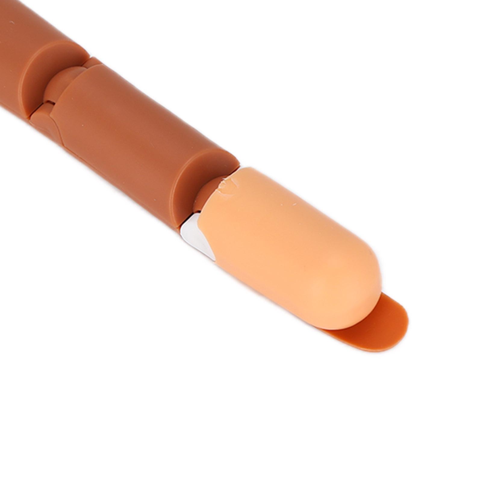 

Nail Art Training Practice Finger Bendable Joints False Nail Tips Finger Mannequin with Base