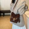Shoulder Bag Faux Suede Bucket Bag Handbag Solid Color Tote Bag Trendy Slouchy Hobo Bags  Girls