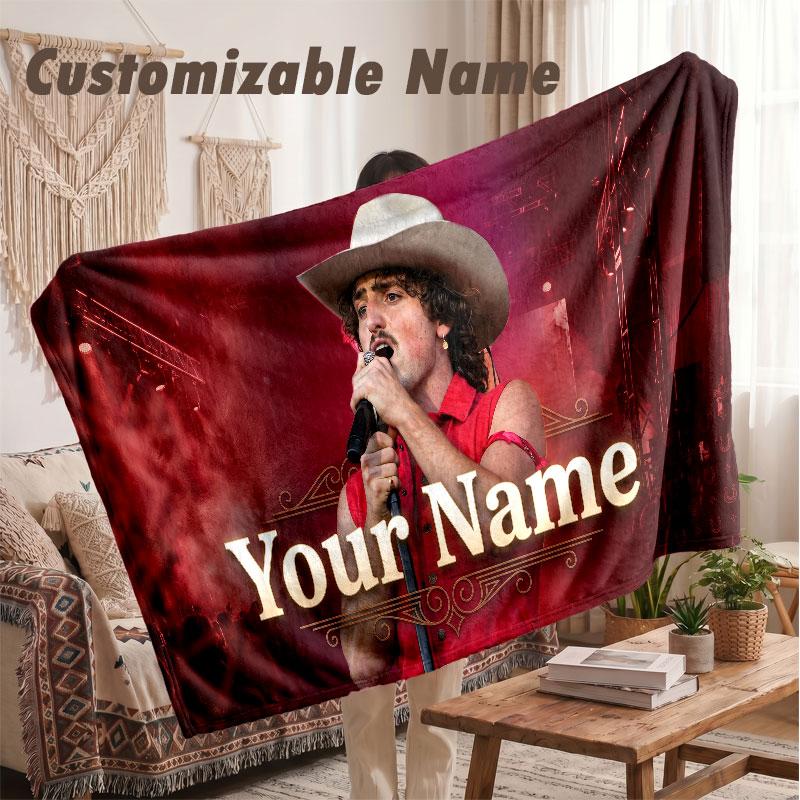 Custom Name Flannel Blanket,Benson Boone Lightweight Warm Bed Blanket For Couch & Holiday Gift