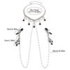 Luxury Rhinestone Milk Ring Breast Chain Women Sexy Spicy Metal Bead Chain Milk Clip Body Chain Adult Erotic Accessories