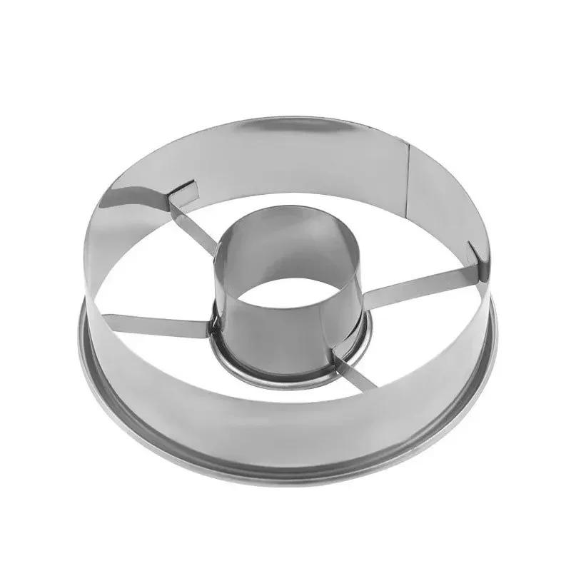 

Форма для пончиков из нержавеющей стали своими руками, украшения тортов, инструменты для выпечки, десерты, хлеборезка, кухонные принадлежности для выпечки дома серебряный