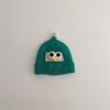 Baby wool hat autumn and winter Korean version of children's warm pullover hat cute super cute big eyes men and women children knitted hat
