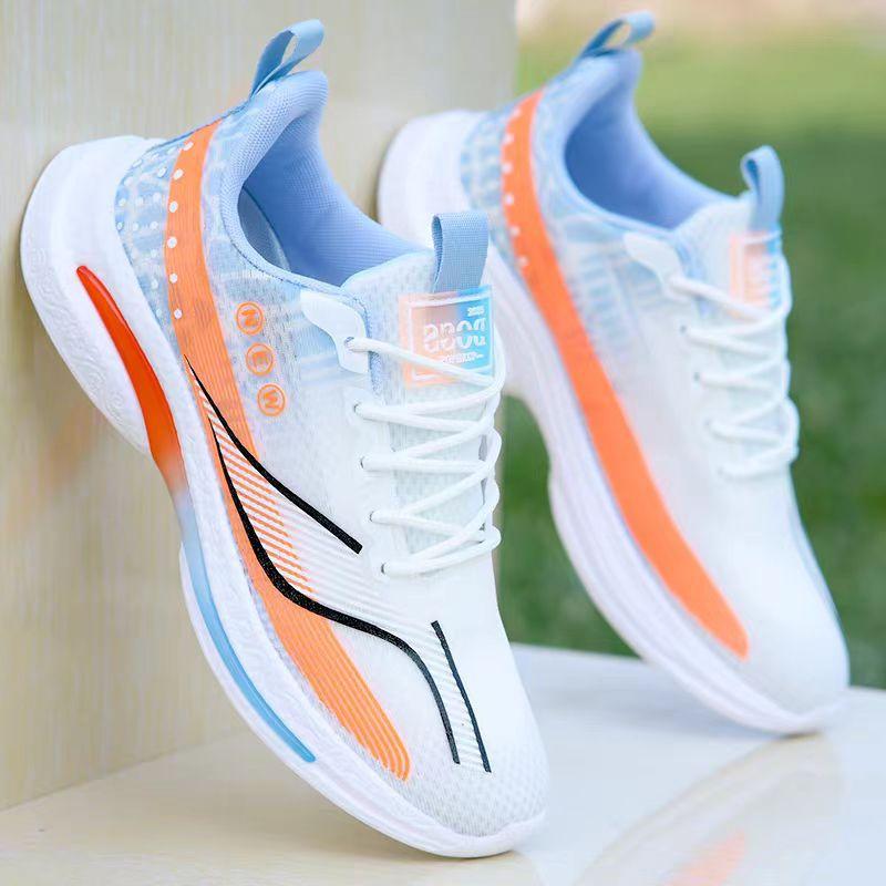 Running shoes spring breathable student mesh running shoes soft-soled sports shoes summer light and thin DY 38