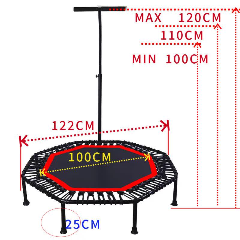 TLXT 48-inch Exercise Trampoline with Handrail