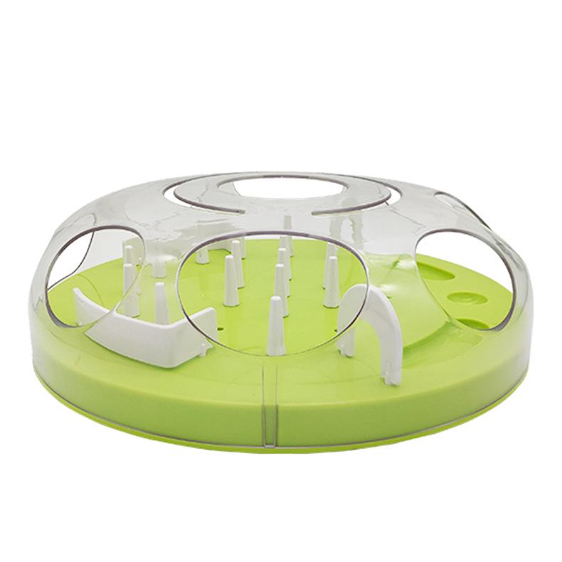 Cat Maze Treat Dispenser: Slow Feeder & Teaser Toy for Interactive Play & Intelligence Training