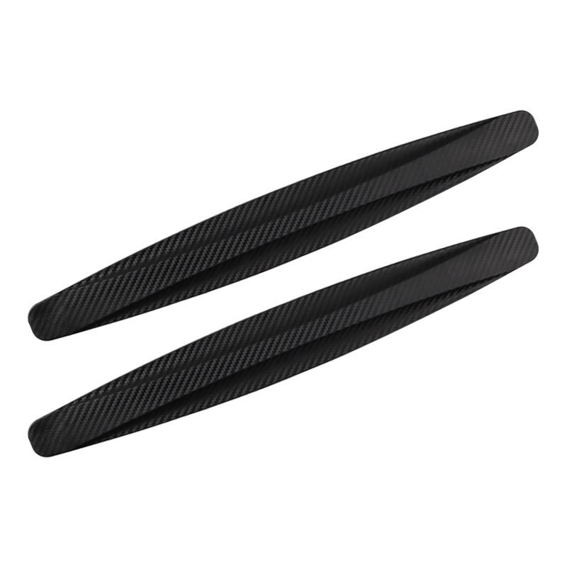 2 Adet Araba Ön ve Arka Tamponlar Çarpışma Önleyici Şeritler Gövde Kapılar Arka Bagaj Karbon Fiber Çizilme Önleyici Çarpışma Dekoratif