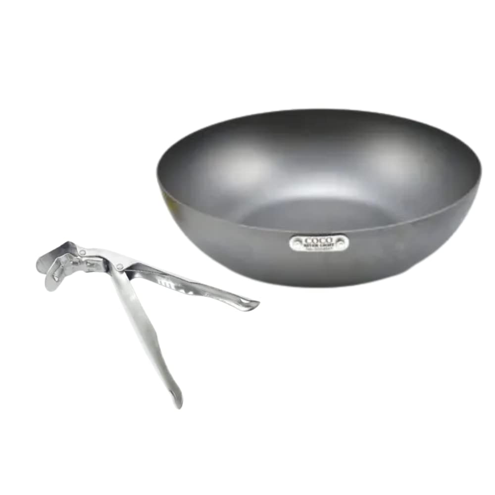 

COCOpan 22см Набор захватов Железная сковорода Не будет не будет прослужит ручка может быть легко IH River Kiwami Нитрирование Весь нагрев Ручка Железо Сделано в