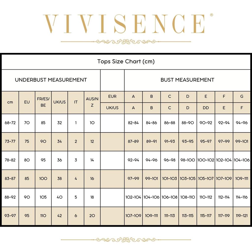 Vivisence 1056 Czarny 100E Biustonosz Półusztywniany