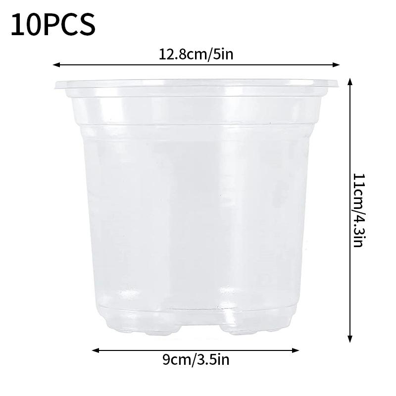 Transparent Flower Pot Seedling Cups Seed Growing Flowerpot Nursery Pot Garden Supplies Nursery Flowerpot