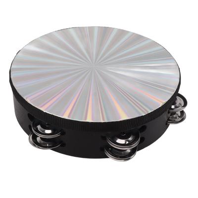 Schellenkranz Doppelreihe Schellen Trommel Metallglocke Handtrommel Kinder Percussion Musikinstrument 10