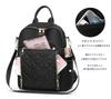TaKiHuReO Women's 3-Way Lightweight Backpack, Small, Water-Repellent, Large Capacity, Waterproof, Stylish and Cute for Girls, Perfect for Commuting,