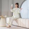 Mao Ma Sha Damen Pyjama-Set, Langarm, Lange Hose, Strickjacke, Große Größen, Revers-Design, Für Zuhause oder Draußen, Frühling/Herbst.