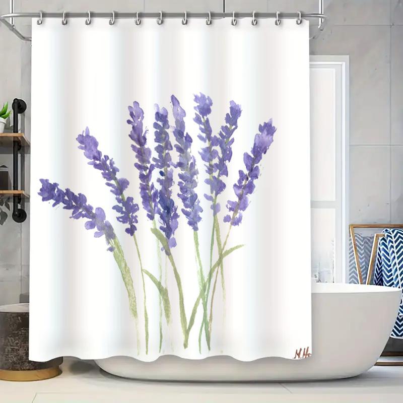 

Рождественская шторка для душа с милым кошачьим узором, декор для набора аксессуаров для ванной комнаты с 12 панелями с праздничными шапками Санты 90x180cm