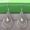 Exquisite 925 Sterling Silver Ethnic Filigree Teardrop Earrings - Stylish Evening Jewelry