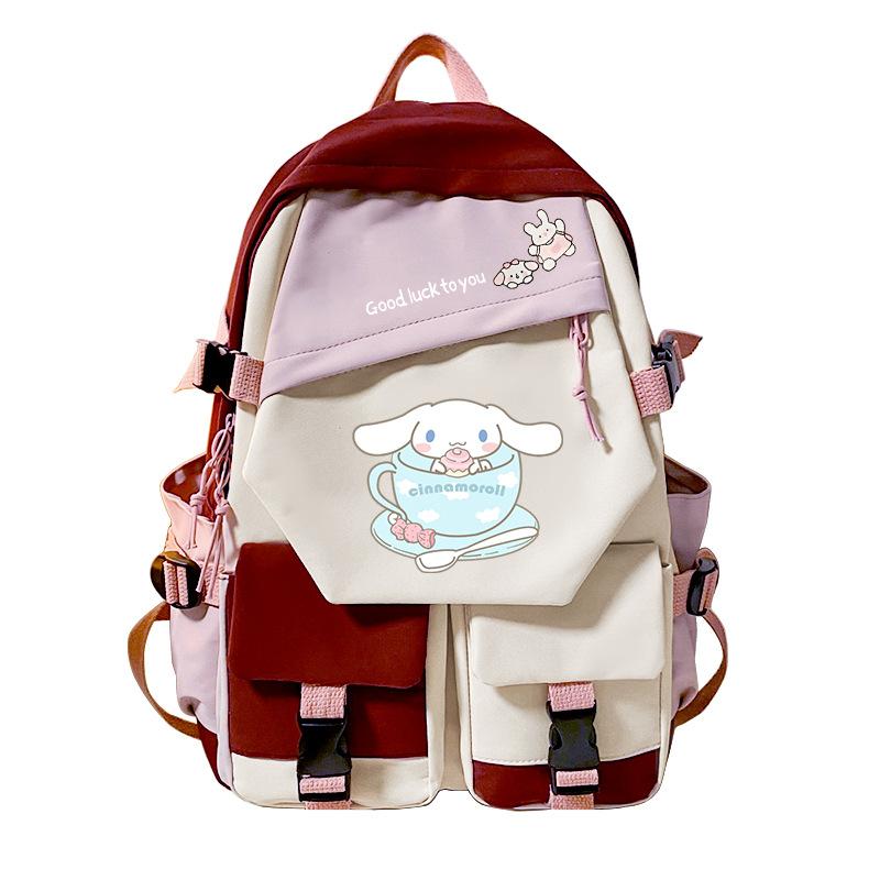 Cute Puppy Cartoon Printed Leisure Travel Bag, Primary And Secondary School Backpack