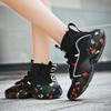 Basketball Shoes Men's Spring and Summer Large Size Trendy Shoes Single Shoes Breathable Elastic Fly Weaving Fashion Sports High-top Shoes Casual