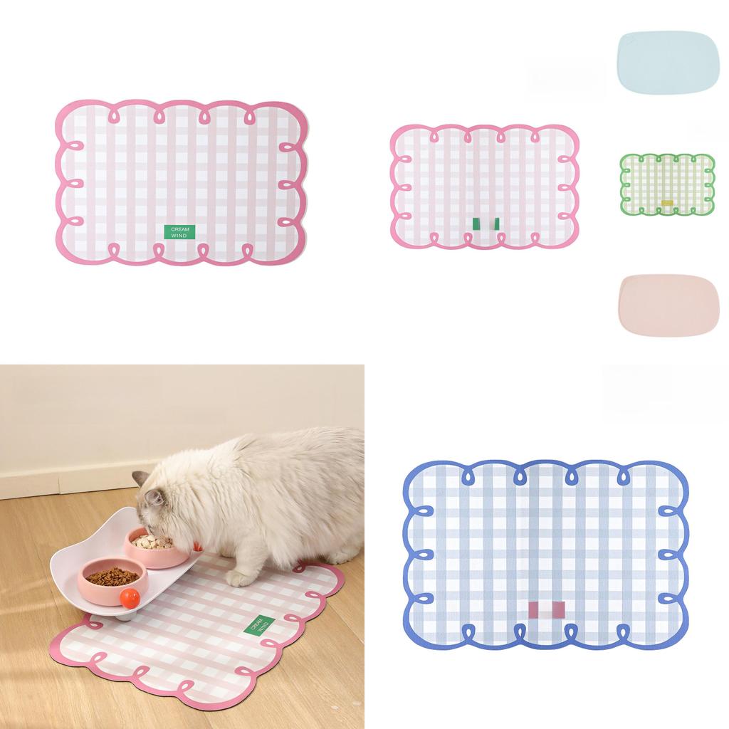 Wasserdichte Gummi-Fressmatte für Katzen und kleine Haustiere zu Hause