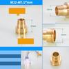 Hongtu M20 M22 M24 a 1/2" 3/4" Connettore Aeratore Rubinetto in Ottone - Filettatura Maschio&Femmina Fine/Grossa | Adattatore Risparmio Idrico per Rubinetto Cucina